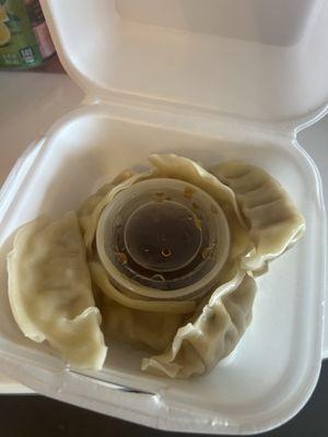 Steamed dumplings to go with