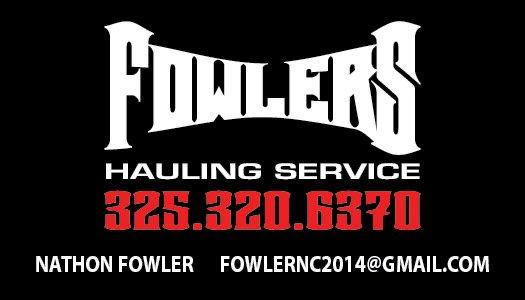 Fowler’s Hauling Service