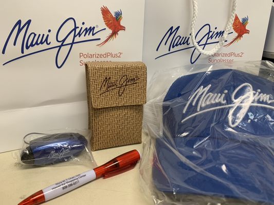 Maui Jim product show has begun! Free gift with purchase, & special promotions.