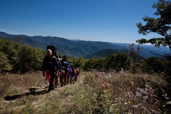 Trails students spend time in beautiful mountains of western Carolina.