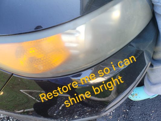 Hazy headlight restoration