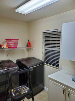 No more light flickering. This is the brightest I have ever seen my laundry room!