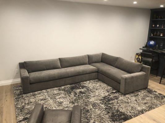 Custom made sectional