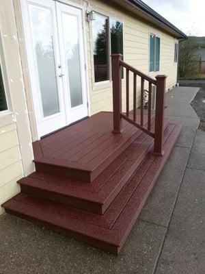 After we completed installing the cabinets, doors and millwork in the interior of the house for the builder, these homeowners...