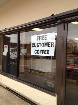 Free coffee!