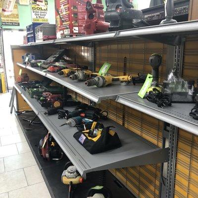 Electric power tools, high end brands ( Craftsman, Ryobi, Milwaukee, etc)