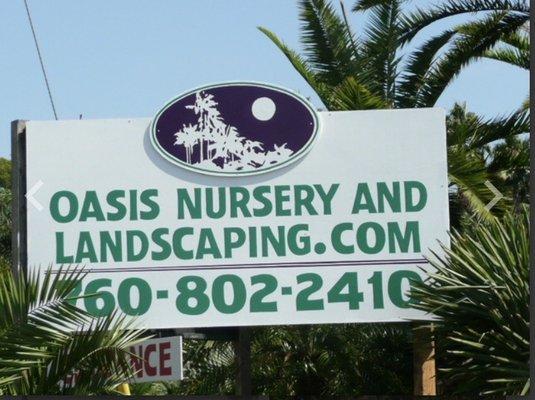 Oasis landscaping service, palm tree services, tropical plant experience