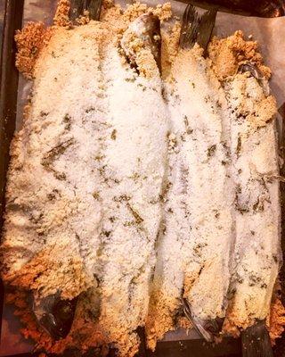 Salt Baked Branzino!