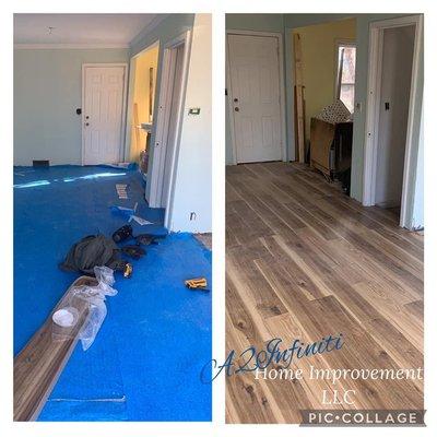 Floor install