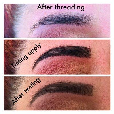 Eyebrow and tinting together only $17