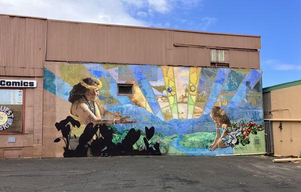 Mural next to the store