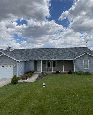 Roof done in Bellefontaine, Ohio