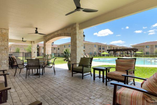 Comfortable covered patio!