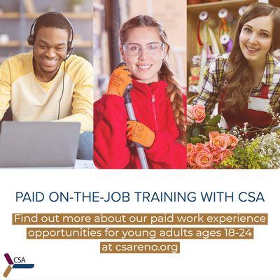 CSA can help you get the training and experience you need to find your dream job