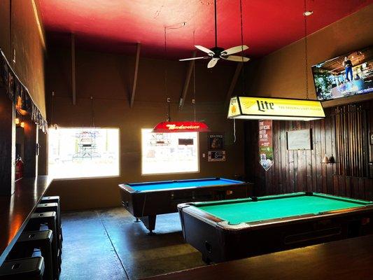 Enjoy a good game of pool for only 75cents per game!