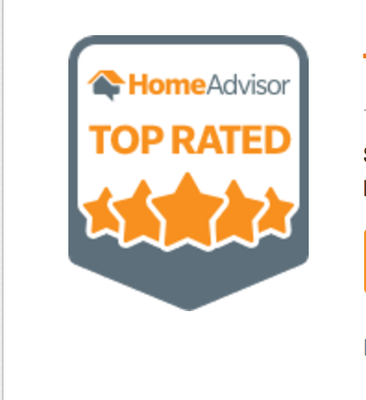 We are TOP RATED company by HomeAdvisor