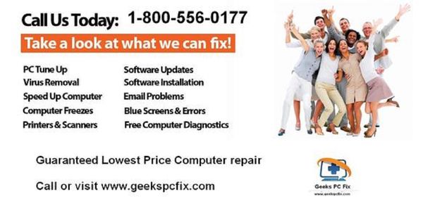 Geeks PC Fix 1-800-556-0177