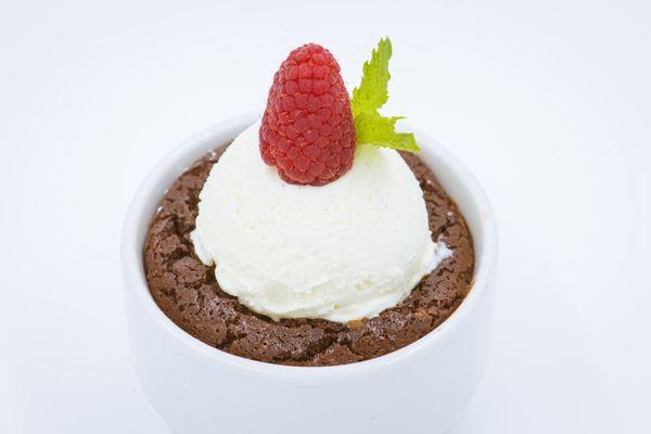 Dessert: Torta al Cioccolato Warm chocolate lava cake