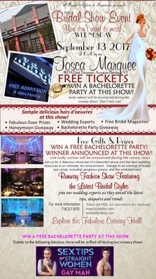 Register this FREE Show today with the link below! http://www.bridalaffair.com/reserve-cancel_seat.php?action=reserve&id=266