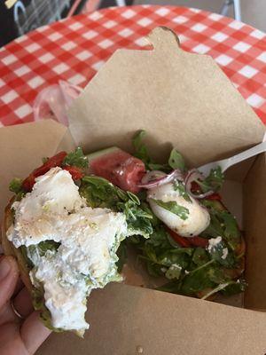 Burrata toast was excellent