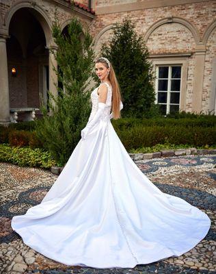 Custom-made wedding gowns by fashion designer Alesia C.