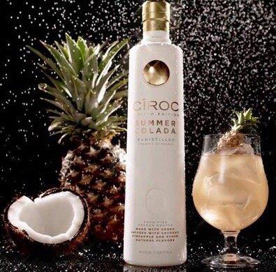 Ciroc Summer Colada Vodka limited edition available now ! Infused with flavors of Pineapple & Coconut