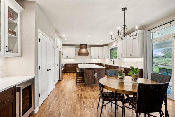 Colorado home kitchen remodel. Transitional style.