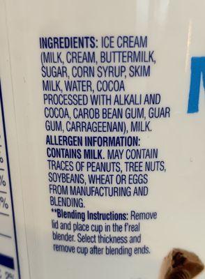 f,real ingredients. Real ice cream!