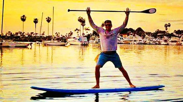 Sunset Power Paddle in Mission Bay!