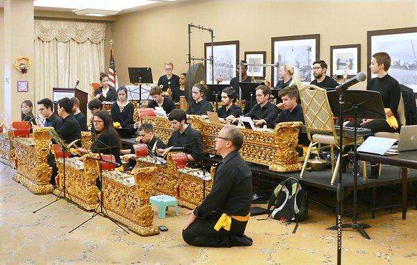 Gamelan Yowana Sari performs at The Amsterdam at Harborside in Port Washington, NY