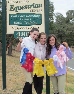 Chloe, Rose and Meagan after a show.