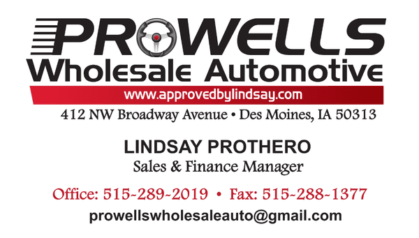 Lindsay Prothero's Business Card