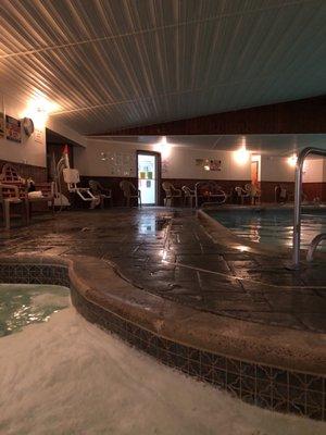 Pool, hot tub, and sauna (dry and steam)