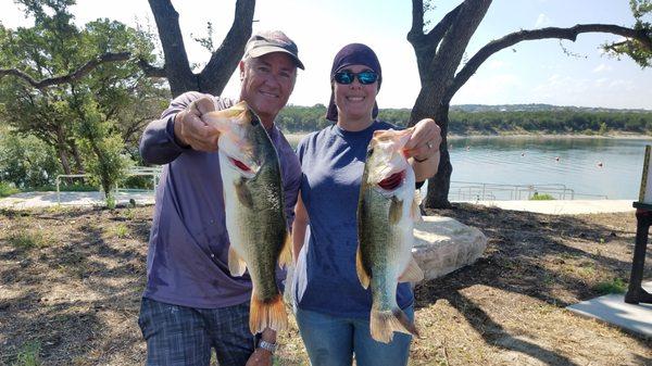 Some of the winning fish from Lake Travis in September 2019...