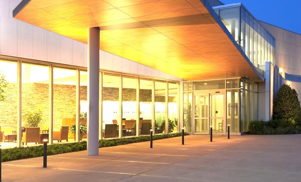 Entrance to the ProCure Proton Therapy Center in Oklahoma City