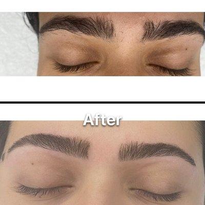 Eyebrows design.