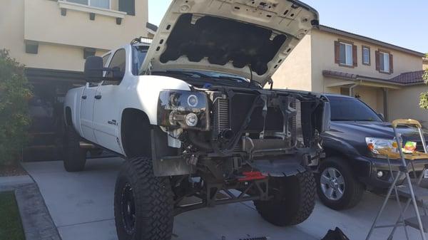 IRON CROSS bumper install 08 silverado 2500HD