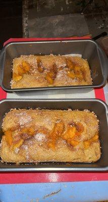 Peach-Cobbler Bread! (Wait until I get fresh Palisade peaches, yum!)