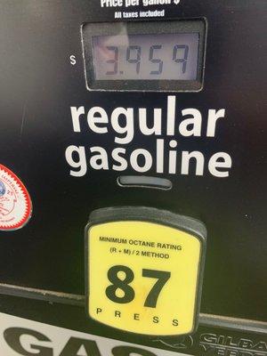 $3.96 per gallon July 28, 2021