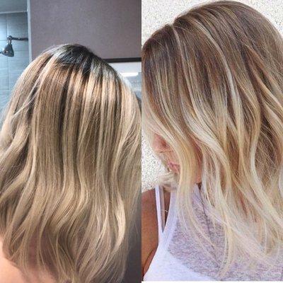 Anastasia was my stylist and I showed her the picture on the right of what I wanted and I think she did it perfectly