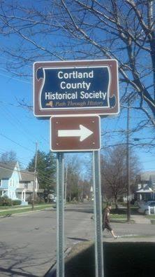 Path through History Marker pointing to The Suggett House!