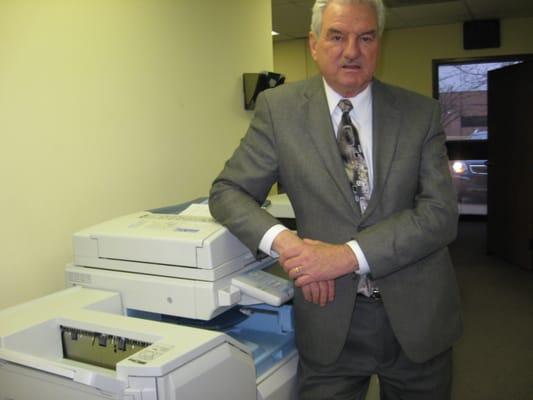 President and co funder. 45 years in the copier business