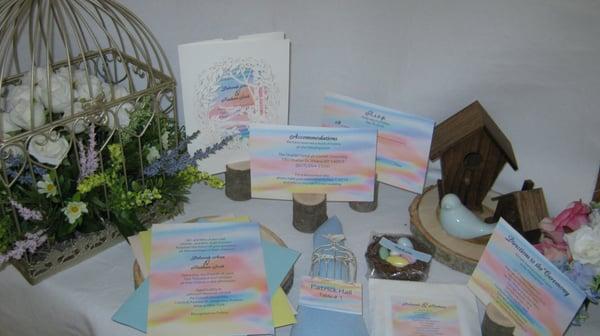 Pastel Watercolor Collection by Above and Beyond - Custom Events & Stationery