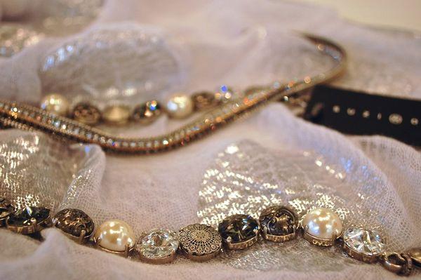 Suzi Roher chain belt and bracelet