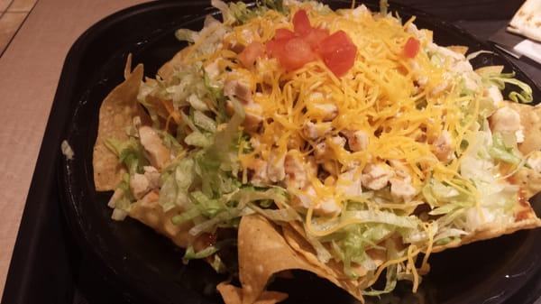 Chicken nacho salad