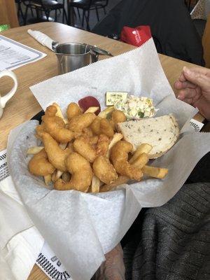 Shrimp in a basket