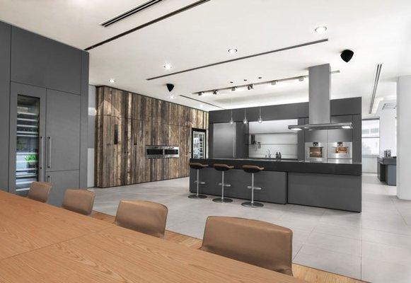 K-Kitchen Co. is also a dealer of high-end appliances, an example being Gaggenau, which can be seen in this image.