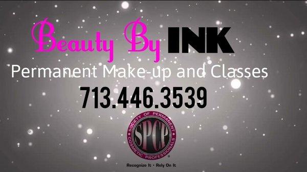 Beauty By Ink also offers classes in Permanent Cosmetics and Vaccum Therapy