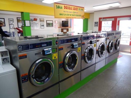 Double load washing machines.