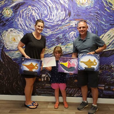 Families can enjoy a great time at our Family Paint Nights!